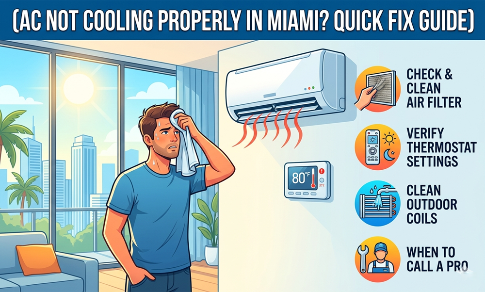 AC Not Cooling Properly in Miami? Here’s What’s Actually Going On